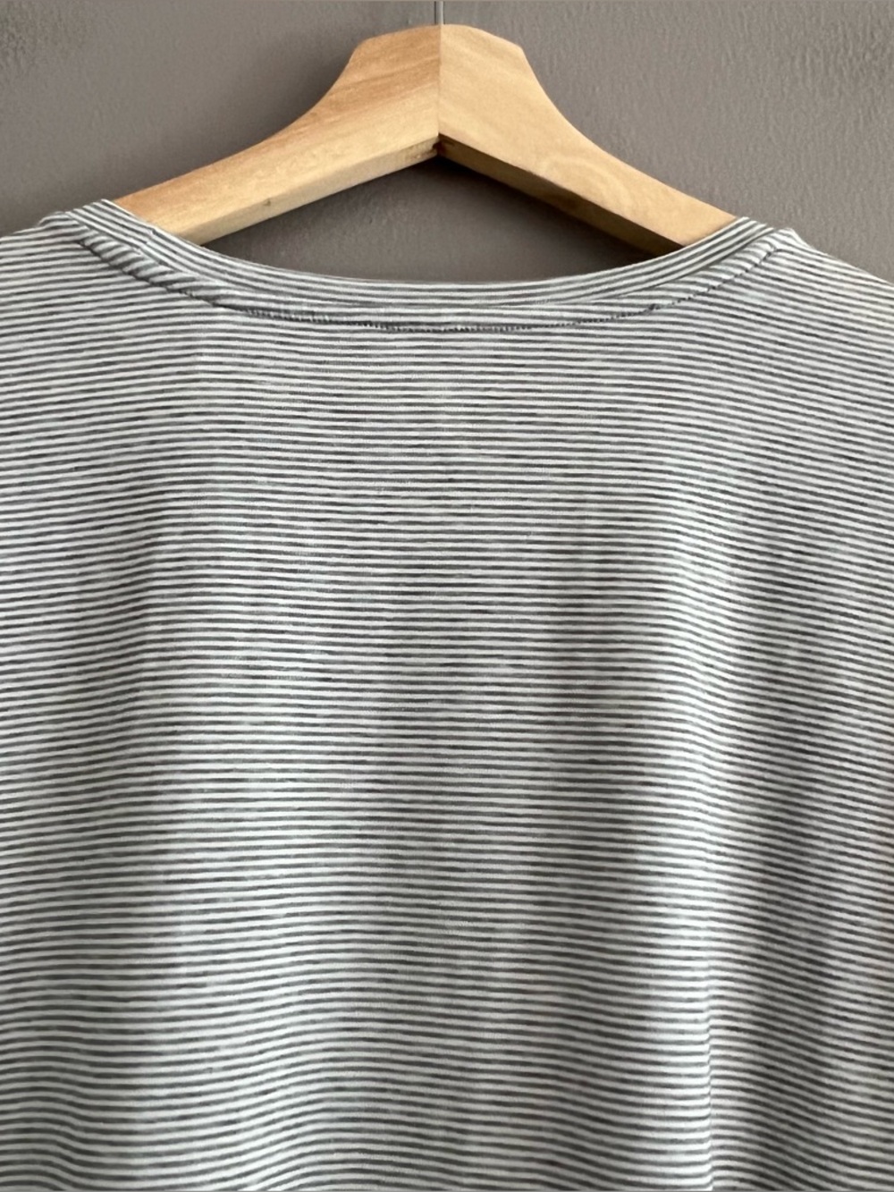 Toad & Co Swifty Tunic Tee XL Gray White Striped Long Sleeve Casual Top Eco - Picture 5 of 15